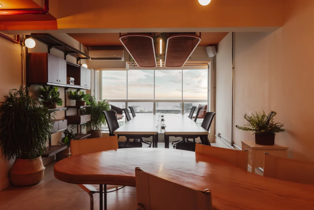 Coworking desk with ocean view in Rio de Janeiro
